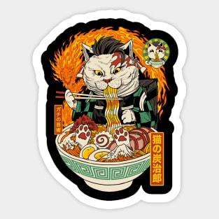 RAMEN CAT TANJIRO Sticker